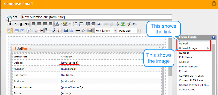 Include Images in the output form Autoresponder Image 1 Screenshot 20
