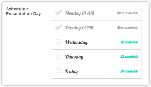 I would like to create a form that has time slots and email designations by region Image 1 Screenshot 20