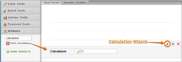 How can I add a calculation to the configuration widget? Image 1 Screenshot 20