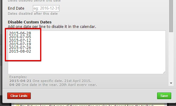 datefield, limited dates but with exceptions Image 1 Screenshot 20