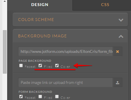 How do I make an image cover the entire top of my forms Image 1 Screenshot 20