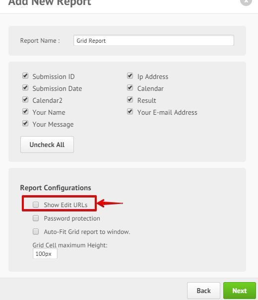 Add an option on Grid Listing report to display edit URLs Image 1 Screenshot 30
