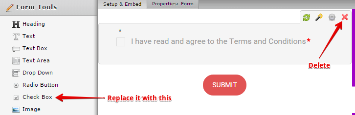 Terms and Conditions Widget not submitting the form Image 1 Screenshot 20