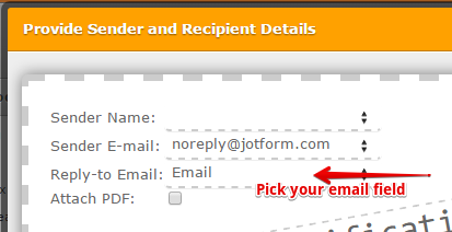 Is there a way to allow the recipient of the form to reply to the email from whom the form was sent from Image 1 Screenshot 20