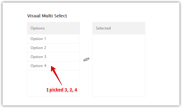 Visual Multi Select: Do not sort base on the left column, sort it according to users selection Image 1 Screenshot 30