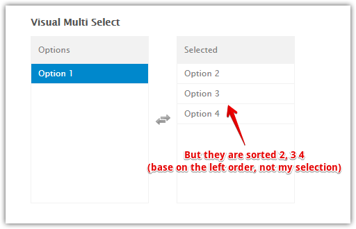 Visual Multi Select: Do not sort base on the left column, sort it according to users selection Image 2 Screenshot 41