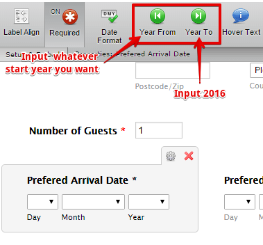change year to 2016 on my booking form Image 1 Screenshot 30