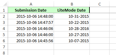 When I export data to an excel or csv spreadsheet, the date format is out of sync Image 1 Screenshot 40