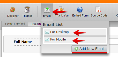 How to send notification to specific email address based on the device used? Image 1 Screenshot 60
