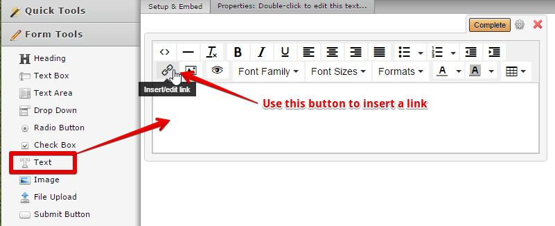 how do I insert a link Image 1 Screenshot 20