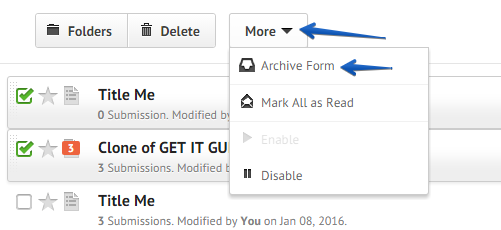 How do I move my forms into archives? Image 1 Screenshot 20