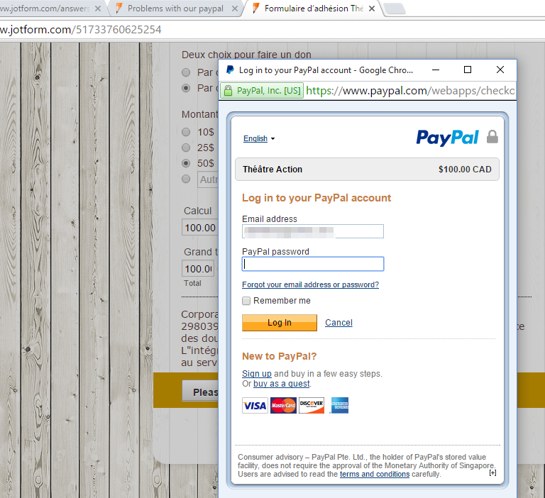 Problems with our paypal express form Image 2 Screenshot 41
