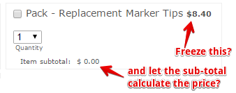 How can I enable subtotals for quantity without enabling special pricing overall? Image 1 Screenshot 30