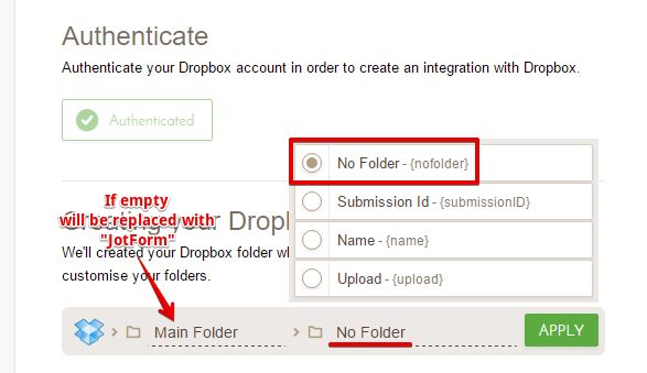 Dropbox: Allow no folder (root folder) and retain original file name of the file Image 1 Screenshot 50