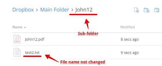 Dropbox: Allow no folder (root folder) and retain original file name of the file Image 4 Screenshot 83