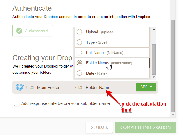 How can I edit how the name of the form is saved in dropbox / email Image 4 Screenshot 93