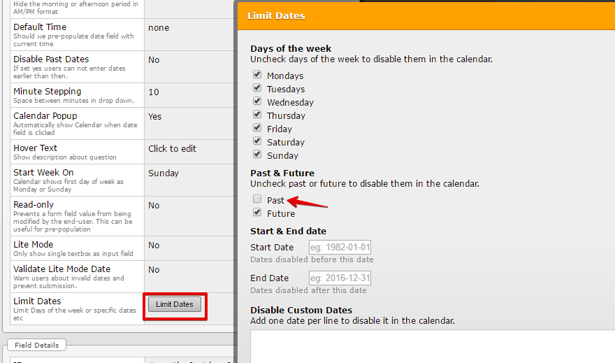 How to disable past dates (greyed out, cannot be selected) Image 1 Screenshot 30