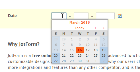 How to disable past dates (greyed out, cannot be selected) Image 2 Screenshot 41