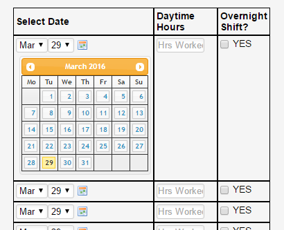 Configurable list widget: Customize the style of the calendar field Image 3 Screenshot 62