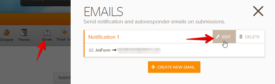How can I change the form title in the email Image 1 Screenshot 30