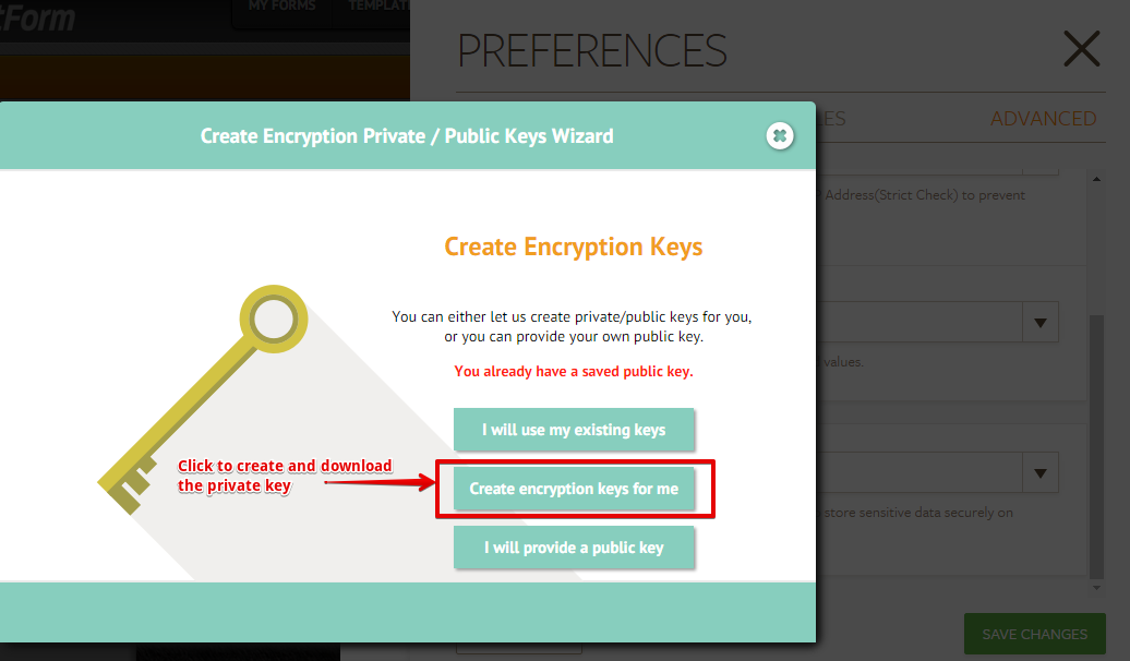 There is a Private Key Wizard that will not let me look at any submissions Screenshot 62