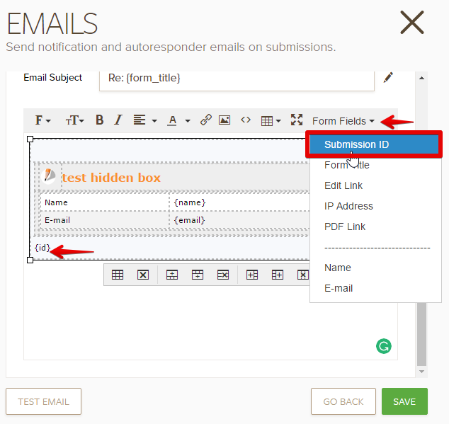 What is the number associated with newsletter subscription submission? Image 1 Screenshot 20