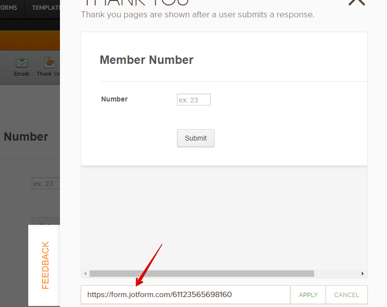 Custom thank you URL not redirecting when form is embedded on Wix using form source code Image 1 Screenshot 20