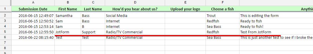Editing Submissions in Google Spreadsheets Image 1 Screenshot 20