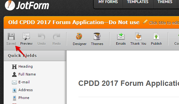 Is jotform experiencing problems with saving documents right now? Image 1 Screenshot 20