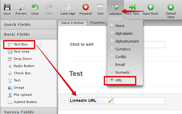 Allow user to get their LinkedIn profile information and attach it to the form through integration Screenshot 20