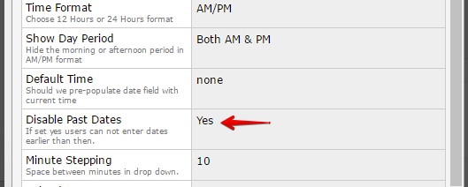 Disable Past Dates on Date Field Image 2 Screenshot 51