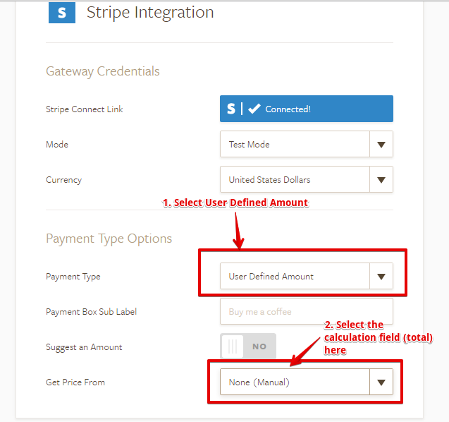 How to I connect Stripe with the calculation Widgets? Image 1 Screenshot 20