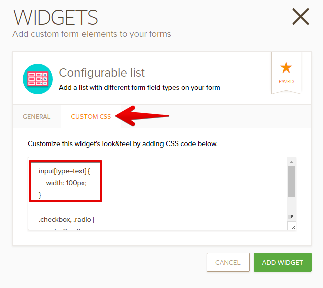 How do I change the width of a text box using the configurable list widget Image 1 Screenshot 20