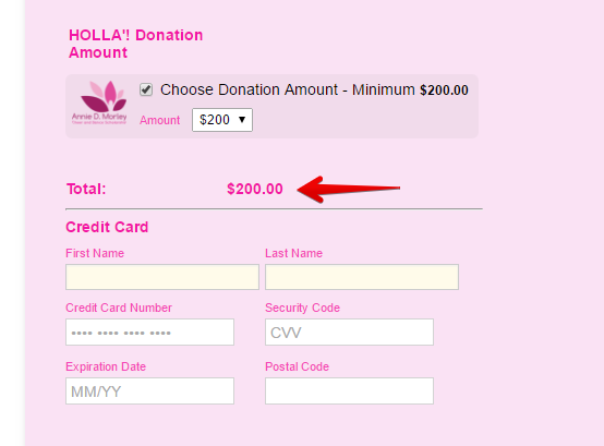 Donate form not calculating the total Image 1 Screenshot 20