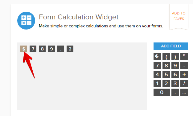 Add a dollar sign in the calculation field? Image 1 Screenshot 20