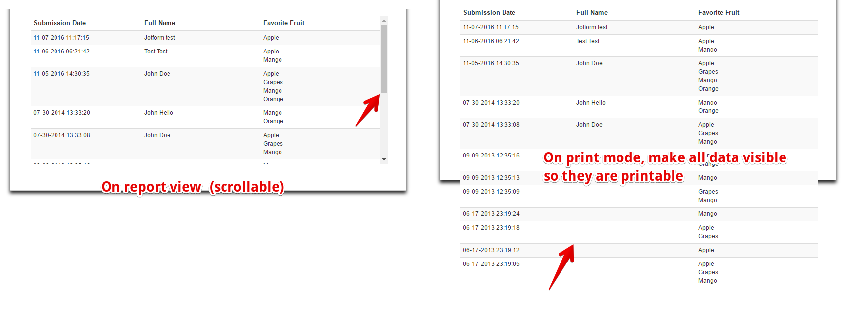 Visual Report: Show all the data grid table on print mode Image 1 Screenshot 20