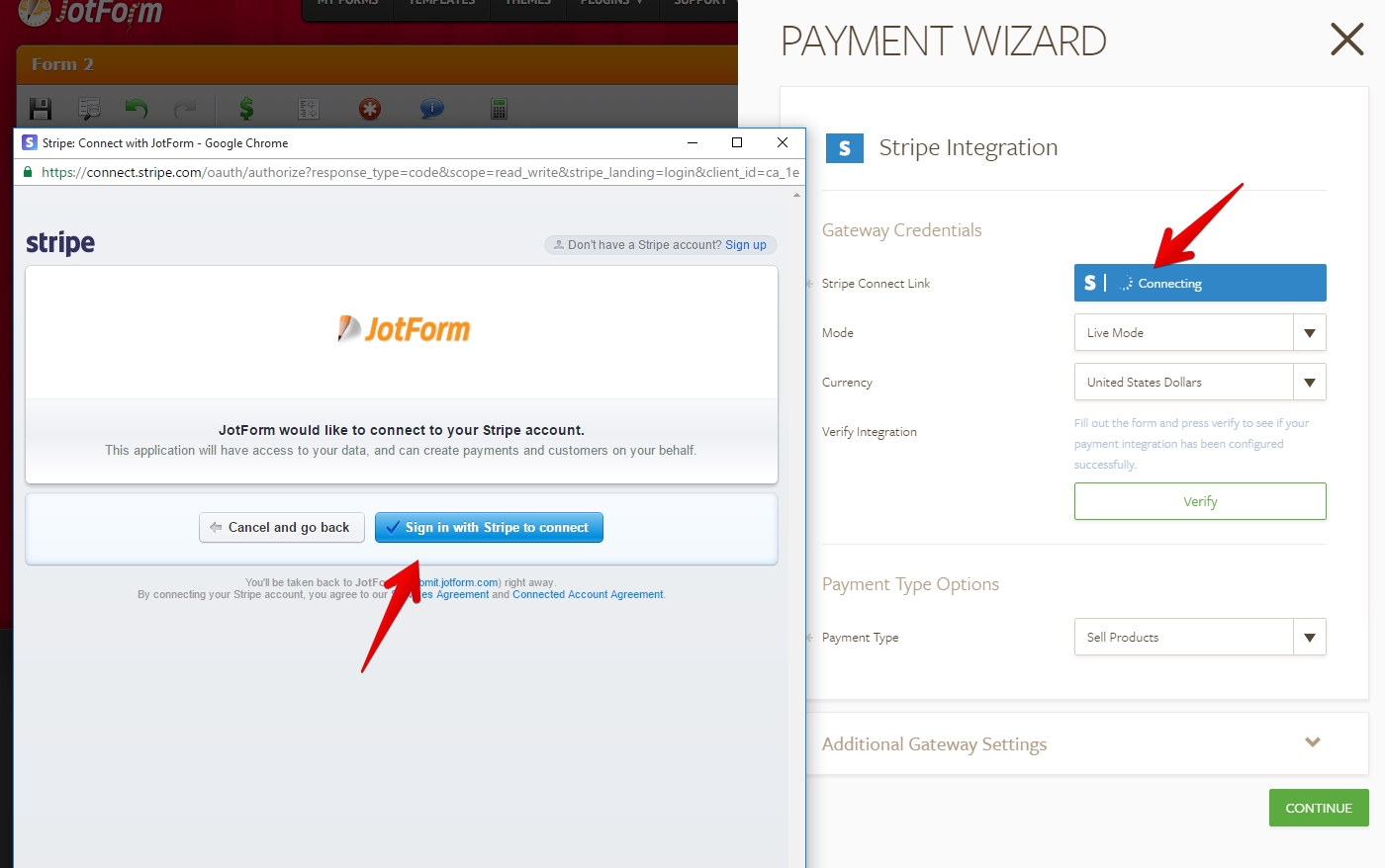Unable to connect to stripe account with stripe payment integration Image 2 Screenshot 51