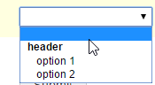 Is it possible to create option groups within a dropdown?   Image 2 Screenshot 41