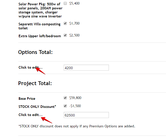 How to show option total and project total separately? Image 1 Screenshot 20