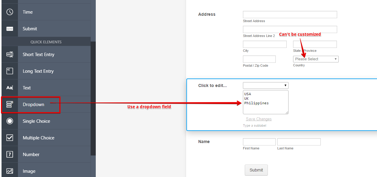 Is there a way to offer a different shipping charges based on countries? Image 1 Screenshot 20