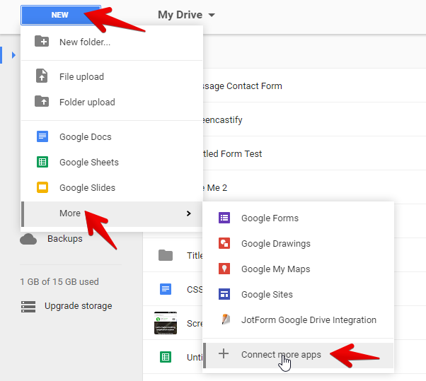 How To Add Google Form To Google Drive