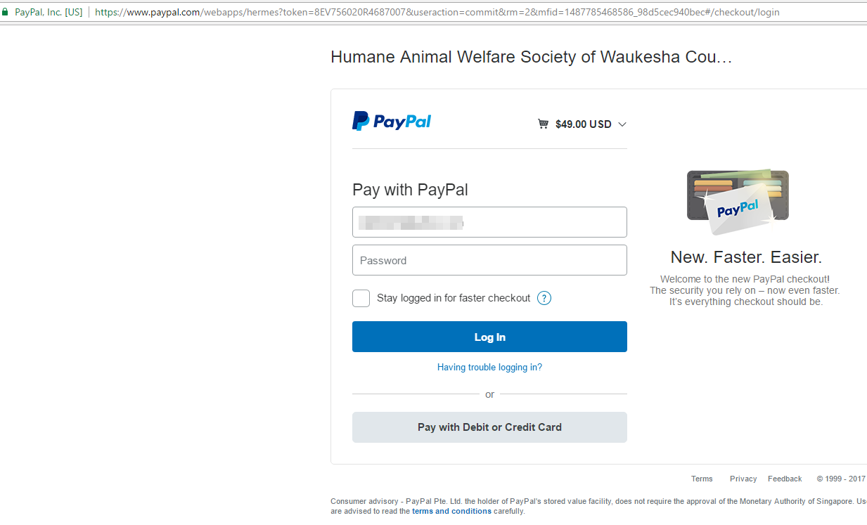 Some users said that submitting takes them to a blank page rather than the Paypal payment page Image 1 Screenshot 20