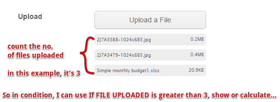 Multiple File Upload: Count the number of files uploaded when used in conditions Image 1 Screenshot 20