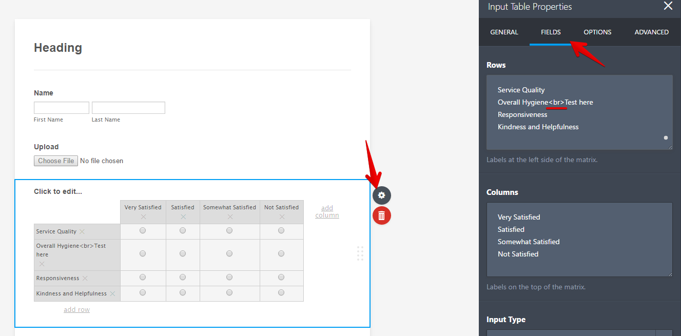 Input Table: Its not easy to add line break or new line on its options? Image 1 Screenshot 20