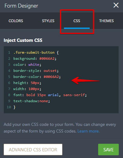 How To Customize The Submit Button With Css