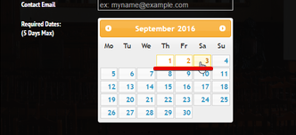 Booking system for predetermined dates and time Image 1 Screenshot 20