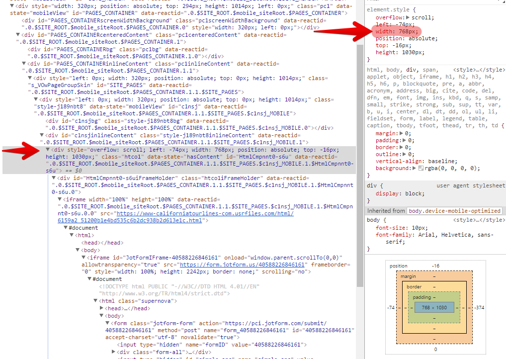 Form is not responsive on my Wix site Image 1 Screenshot 30