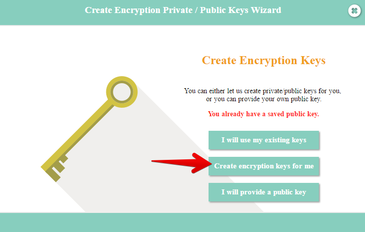 How to create encryption key again Image 2 Screenshot 41