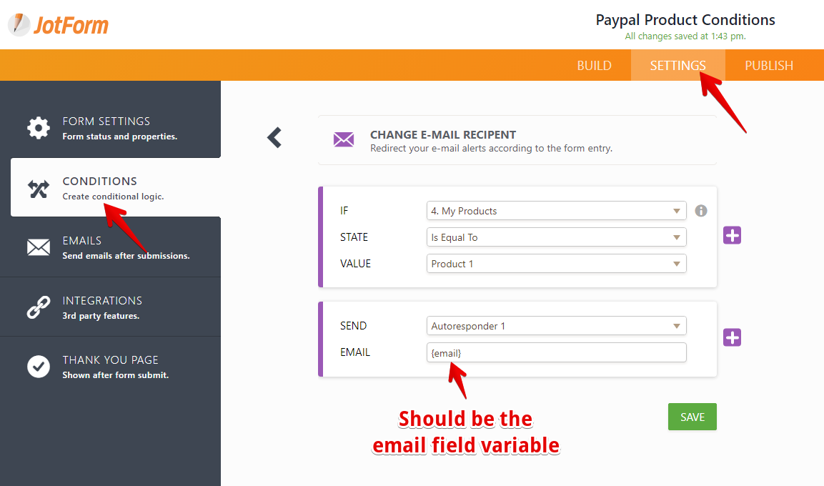 Send autoresponder with digital goods depending on the product selected? Image 1 Screenshot 20