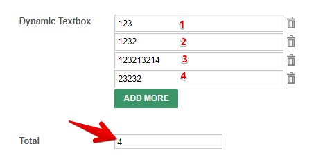 Dynamic Textbox: Get the sum of the numbers entered on textboxes Image 2 Screenshot 51